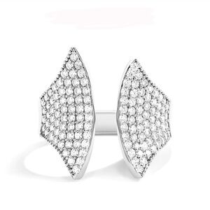 925 sterling silver with moissanite size 6